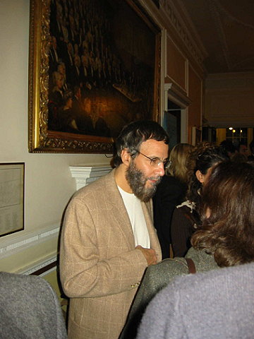 Yusuf Islam with fans after the Royal Institute Lecture