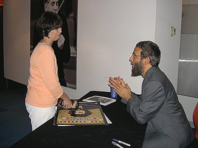 Yusuf and Christine talking